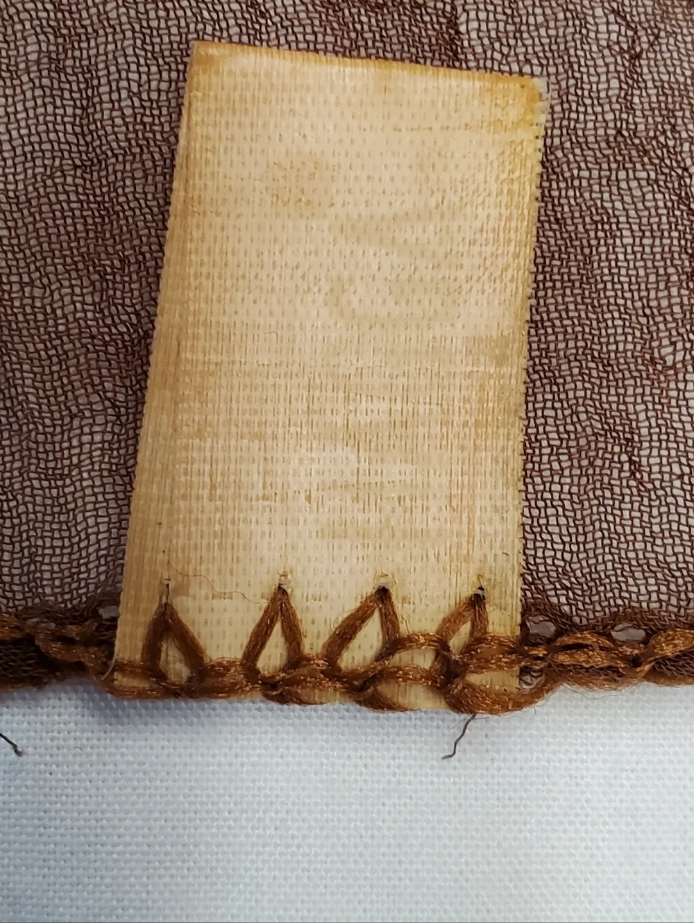 Brown Ombre Sheer Scarf Wrap | Boho Neutral Lightweight Shawl Floral Soft